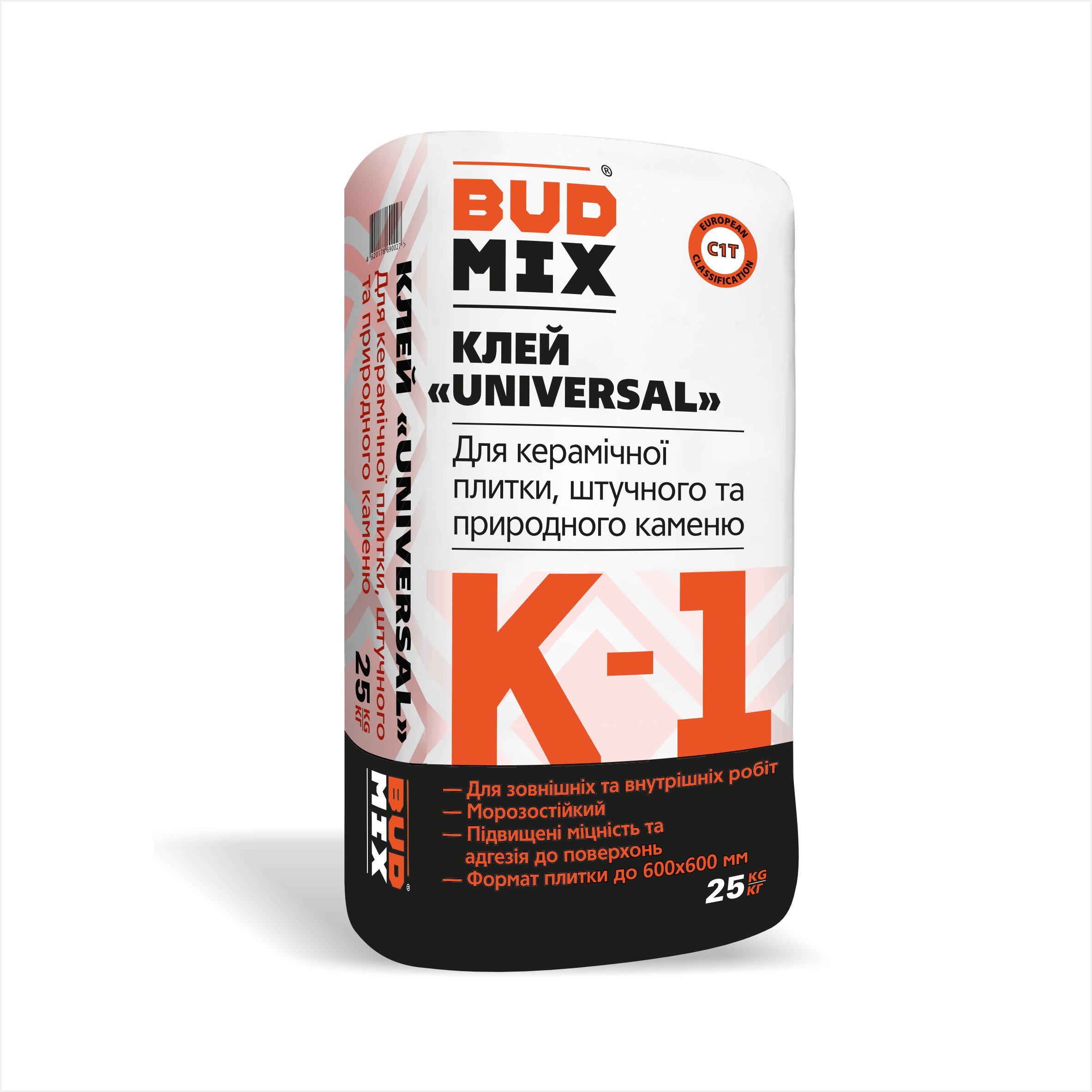 Клей плитка К-1 BUDMIX UNIVERSAL 5кг, 2699
