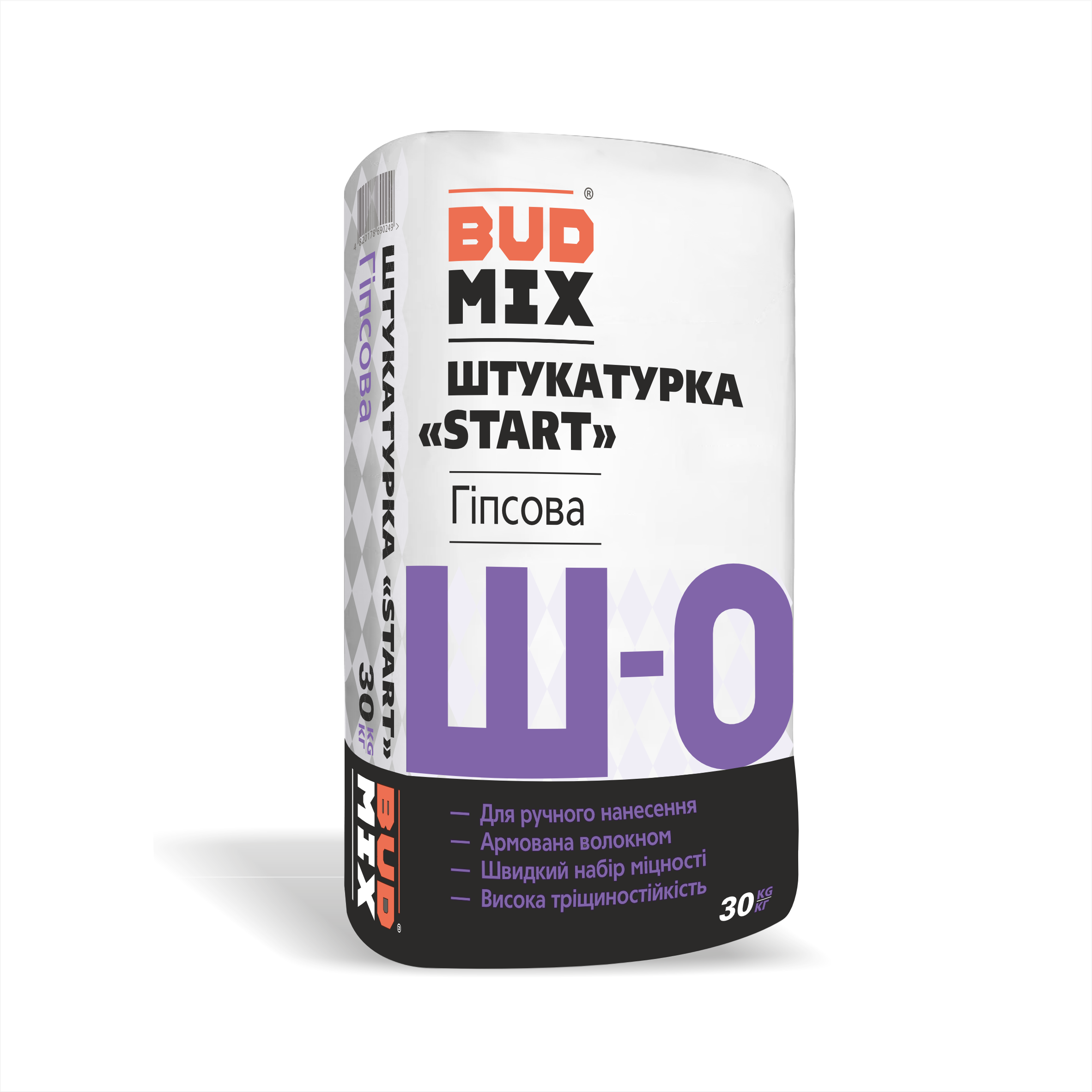 Штукатурка стартова BUDMIX Ш-0 СТАРТ гіпсова 5кг, 2700