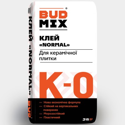 Клей для плитки BUDMIX К-0 НОРМАЛ 25кг
