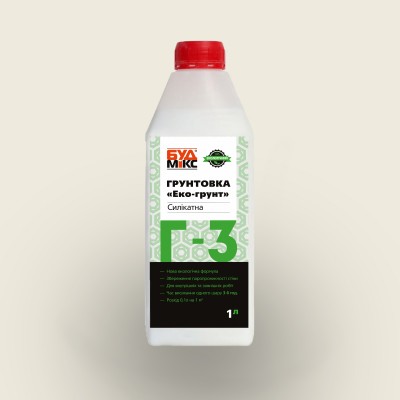 Грунтовкa силікатна G-3 BUDMIX ECOGRUNT 1л