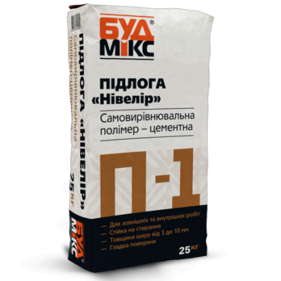 Самовирівнююча суміш для підлоги BUDMIX П-1 NIVELIR 25кг