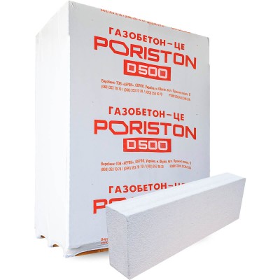Блок газобетонний PORISTON 610* 75*200 (240 шт/уп)