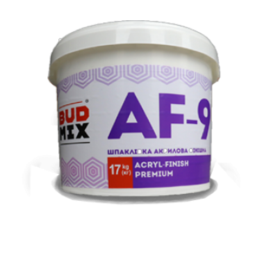 Шпаклівка фінішна BUDMIX AF -9 ACRYL-FINISH Premium 17кг