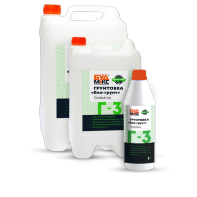 Ґрунтовка силікатна BUDMIX G-3 ECOGRUNT 10 л