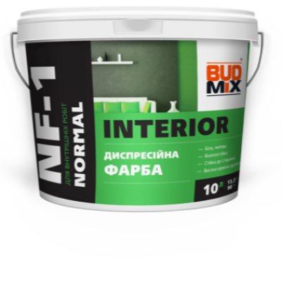 Фарба інтерєрна NF-1 BUDMIX INTERIOR NORMAL 14кг
