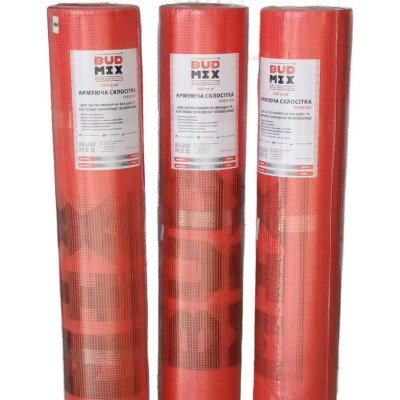 Склосітка фасадна BUDMIX PREMIUM 160гр./м2 5х5мм (50м2) червона