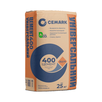 Цемент CEMARK універсальний ПЦ ІІ 400Р 25 кг (CEM II/C-M(S-LL) 32,5 R)