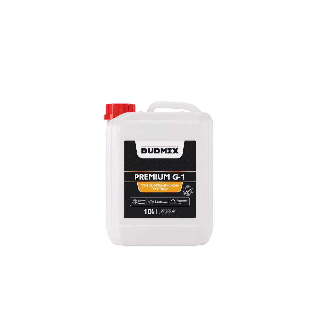 Ґрунтовка глибокопроникна концентрована BUDMIX G-1 PREMIUM 10л